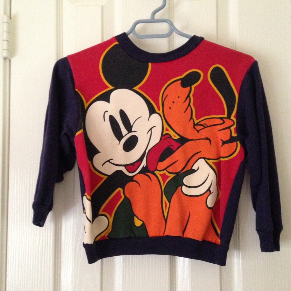 Vintage Disney Mickey Pluto Lightweight Sweatshirt